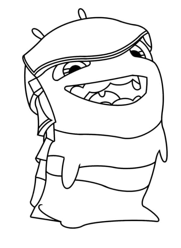 Cunning Gaze of a Gentle Slug Coloring Page