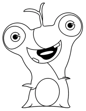 "Joyful Snail Soaring with Delight" Coloring Page