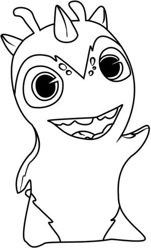One of the chapters of the cartoon "Slugs" Coloring Page