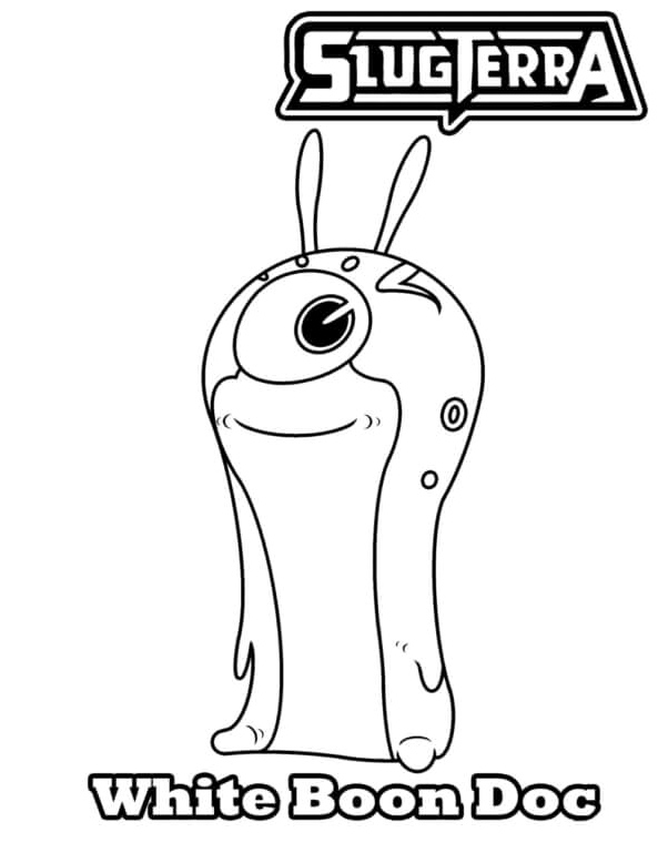 Respectful Slug's Happy Pup Coloring Page