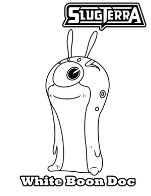 Respectful Slug's Happy Pup Coloring Page
