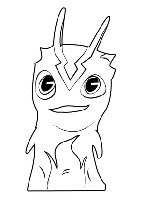 Slug on Fire Coloring Page