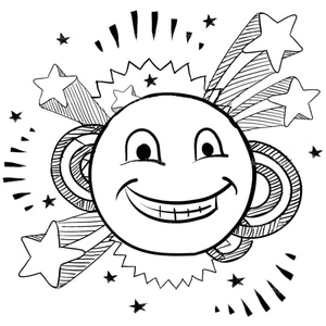Joyful Star Coloring Page