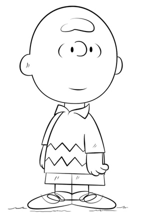 Charlie Brown Coloring Page for Boys