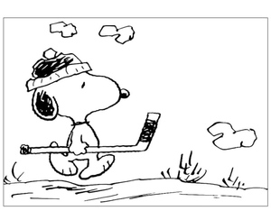 Hockey Player Snoopy