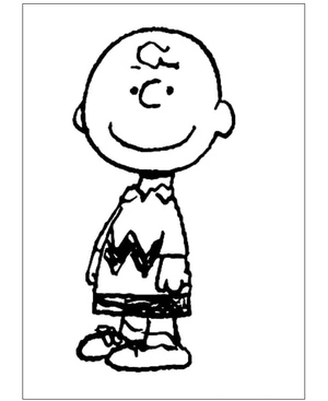 Standing Charlie Brown Coloring Page