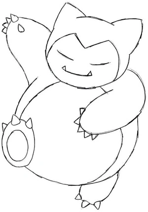Hey, could you print out Snorlax? Coloring Page