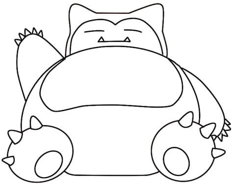 Snorlax Coloring Page Coloring Page