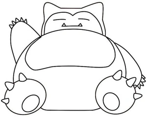 Snorlax Coloring Page Coloring Page
