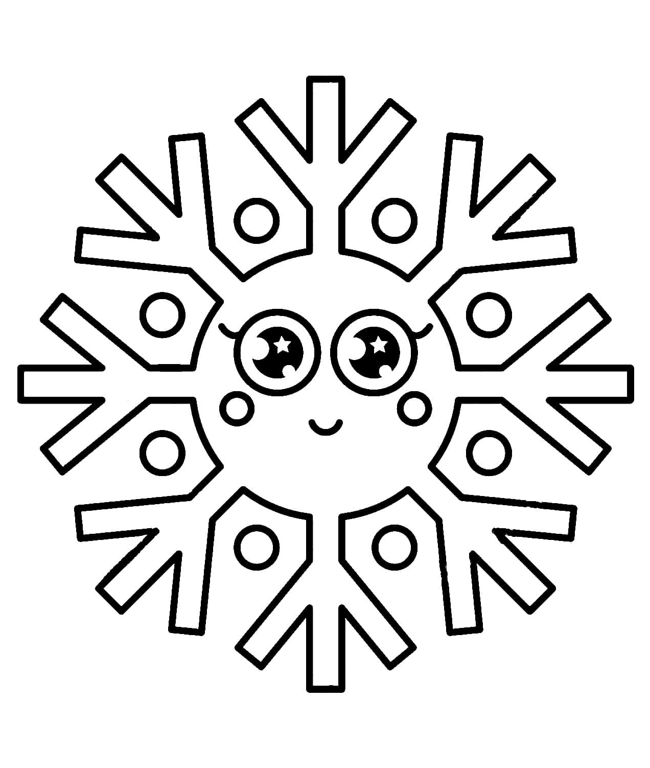 Beautiful Snowflake Coloring Page