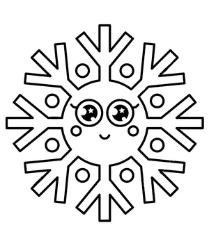 Beautiful Snowflake Coloring Page