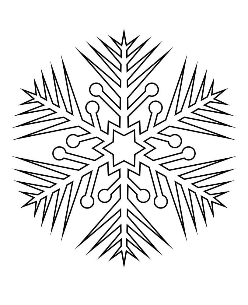 Impressive Snowflake design - refraining from labeling it as Snowflake Wonder Coloring Page