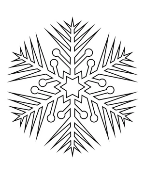 Impressive Snowflake design - refraining from labeling it as Snowflake Wonder Coloring Page