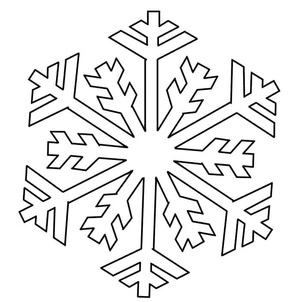Snowflake Coloring Page for Printing Coloring Page