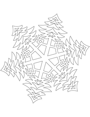 Snowflake Coloring Page