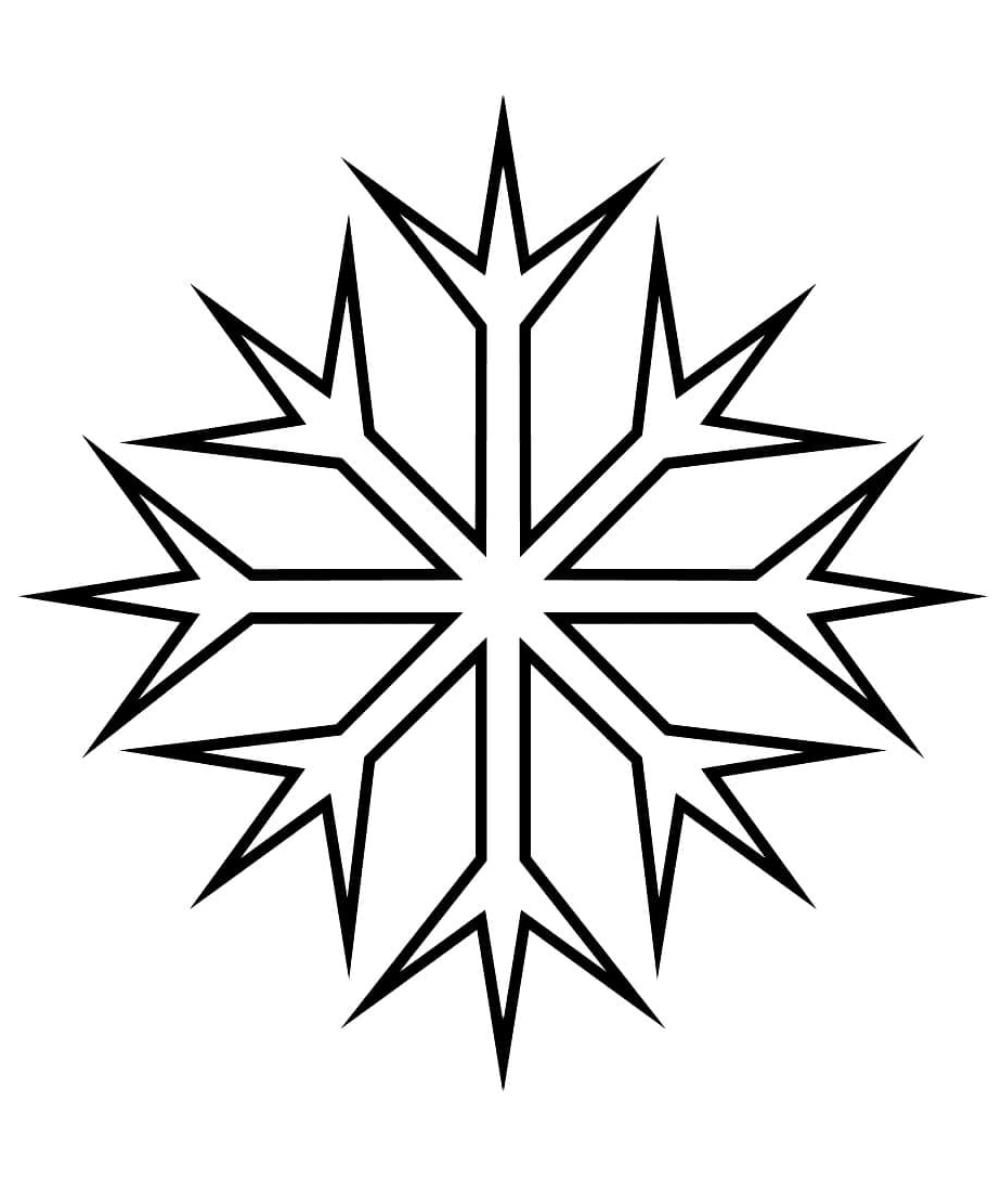 Snowflake Wonderland Coloring Page
