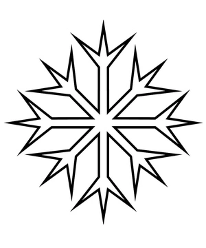 Snowflake Wonderland Coloring Page
