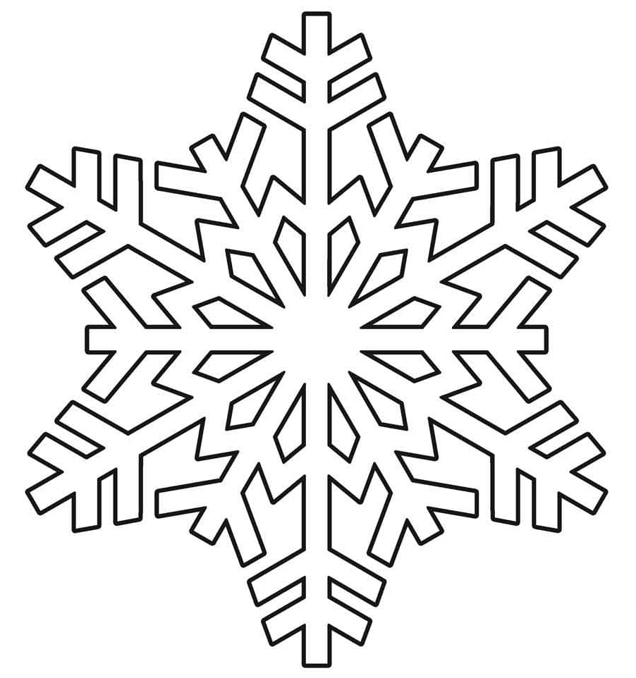 Snowflake Coloring Page