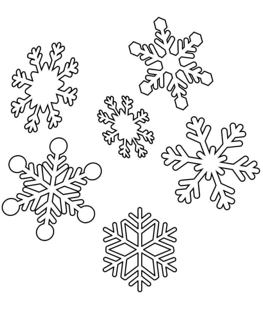 Snowflakes Delight Coloring Page