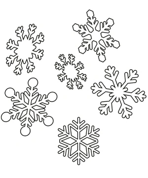 Snowflakes Delight Coloring Page