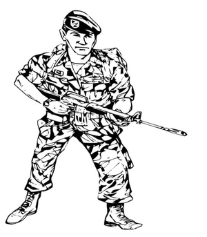 Brave Warrior Coloring Page