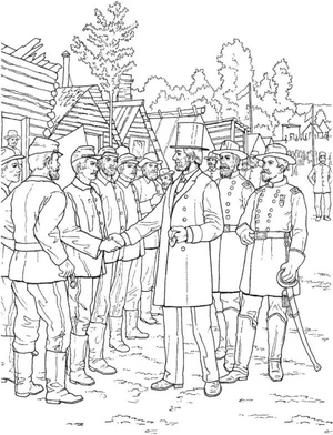 Negotiating Army Coloring Page