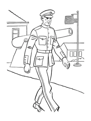 Patroller Promenader Coloring Page