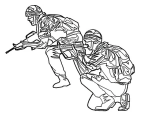 Two Ambush Troopers Only Coloring Page