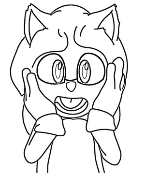 "Sonic the Hedgehog 3 Coloring Page for Kids" Coloring Page