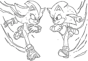 Sonic the Hedgehog 3 Coloring Page Coloring Page