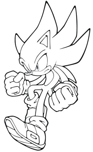 Sonic Coloring Page Printable