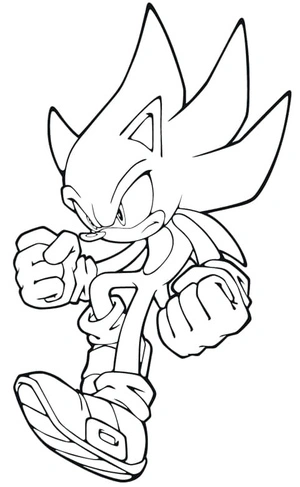 Sonic Coloring Page Printable Coloring Page