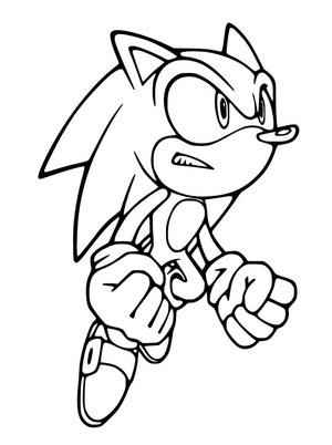 Sonic Soaring Coloring Page