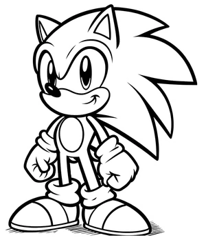 Typical Sonic Coloring Page