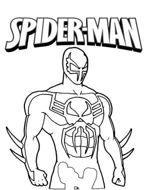 Spider-Man 2099 Cool Coloring Page