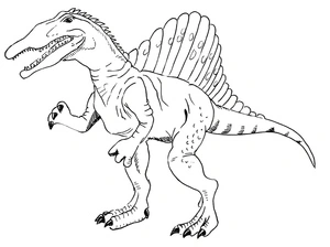 A Spinosaurus Coloring Page Coloring Page