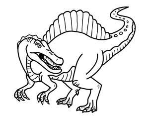 Mighty Spinosaurus Coloring Page