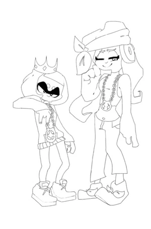 Girls with Gold Chain Fashionistas Coloring Page