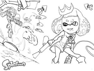 Intense Paintball Battle Coloring Page
