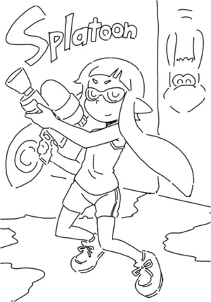 Multiplayer Competitive Game Coloring Page