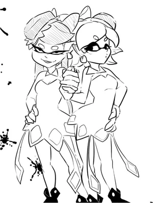 Setrenki Colorful Masquerade Gathering Coloring Page