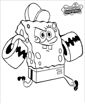 Free Printable Spongebob Coloring Page Coloring Page