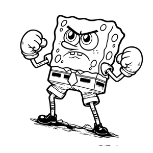 Spongebob Boxing in Fury