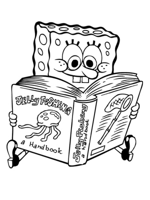 SpongeBob Reading a Book