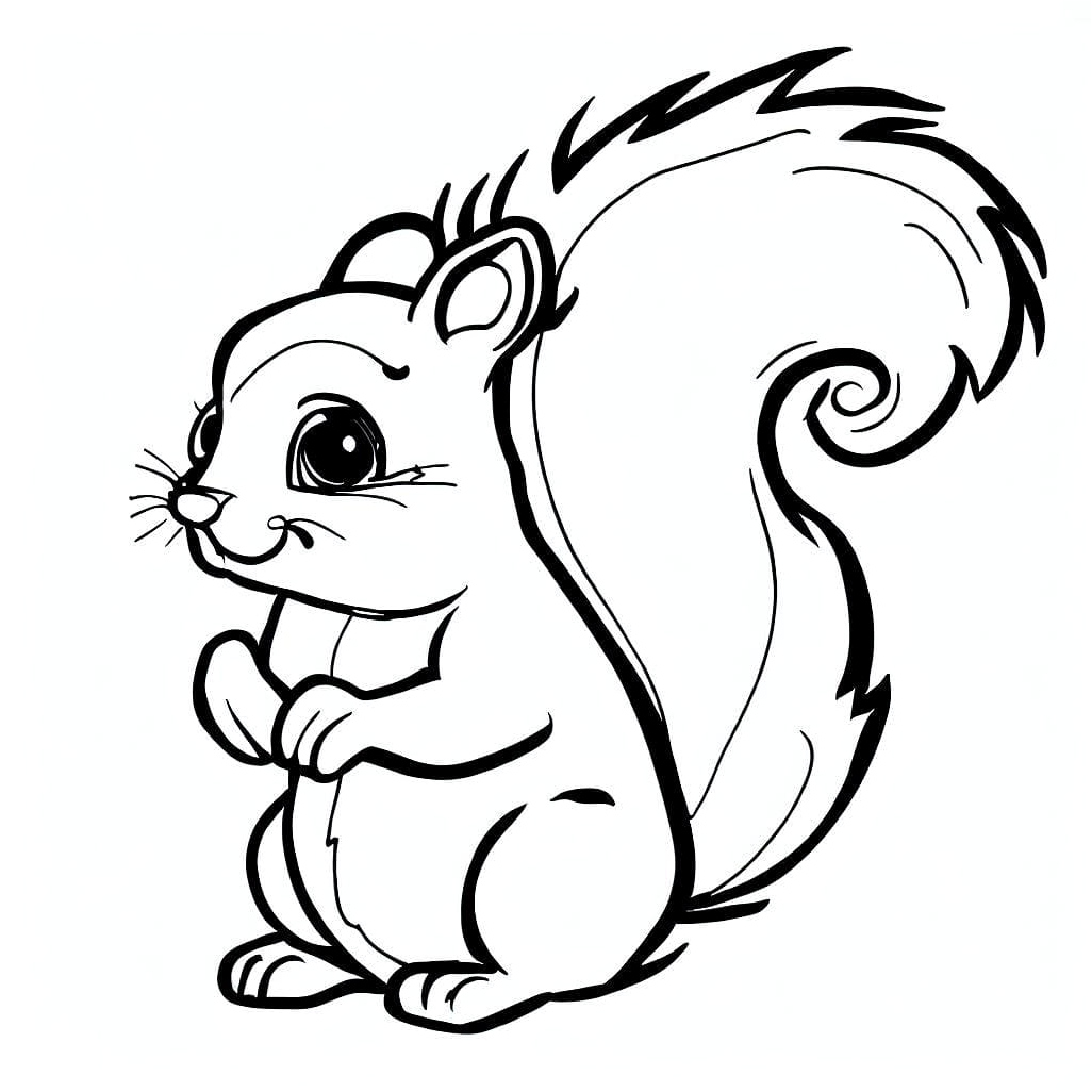 Tiny Tree Dweller Coloring Page