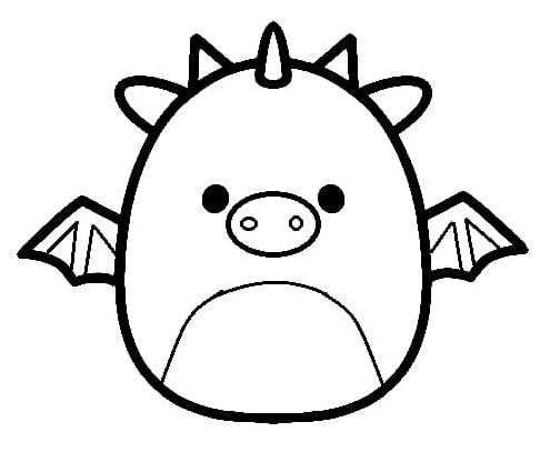 Squishmallows - Dakota Coloring Page Coloring Page
