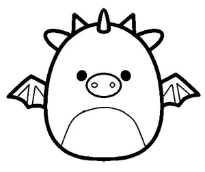 Squishmallows - Dakota Coloring Page Coloring Page