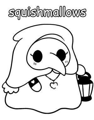 Squishmallows Free Coloring Page Coloring Page