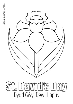 Daffodil Coloring Page