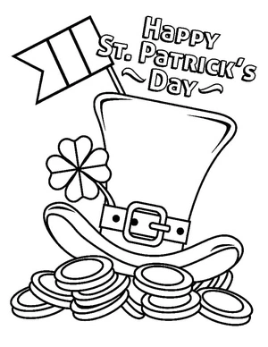 Free Printable St. Patrick's Day Coloring Page Coloring Page